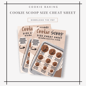 Cookie Scoop Size Cheat Sheet