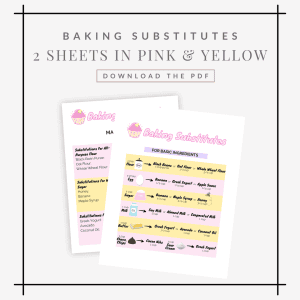 Healthy substitutes for baking and cooking